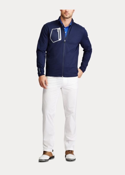 Chaquetas Ralph Lauren Hombre Azul Marino - Stretch Jersey - HWNIB7386